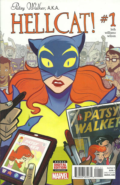 Cover for Patsy Walker, A.K.A. Hellcat! (Marvel, 2016 series) #1 [Direct Edition - Brittney L. Williams Cover]