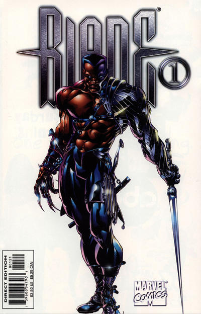 Cover for Blade: Vampire Hunter (Marvel, 1999 series) #1 [White Incentive Variant]