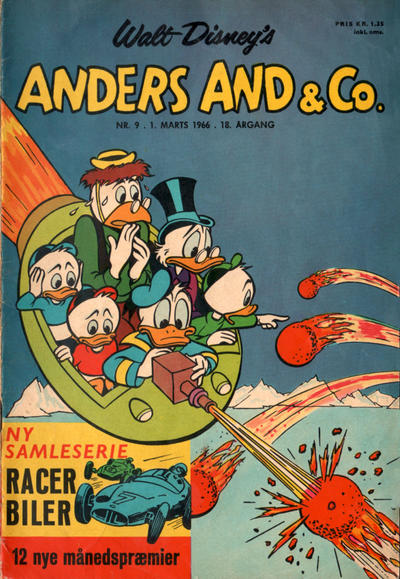 Cover for Anders And & Co. (Egmont, 1949 series) #9/1966