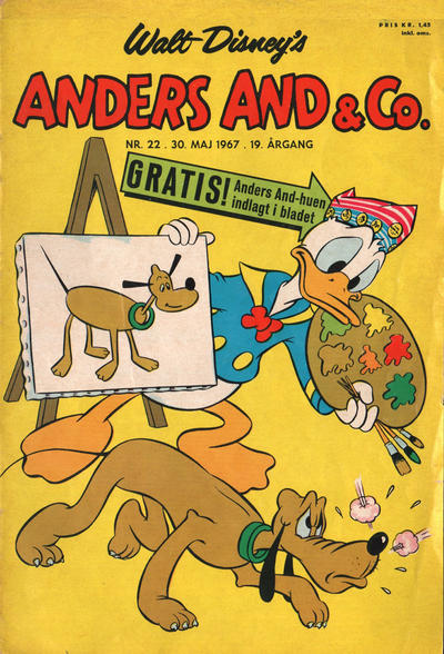 Cover for Anders And & Co. (Egmont, 1949 series) #22/1967
