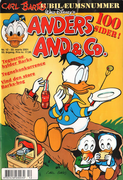 Cover for Anders And & Co. (Egmont, 1949 series) #12/2001