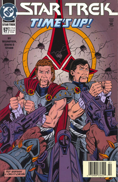 Cover for Star Trek (DC, 1989 series) #57 [Newsstand]