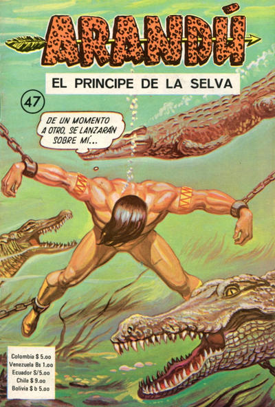 Cover for Arandú, El Príncipe de la Selva (Editora Cinco, 1977 series) #47