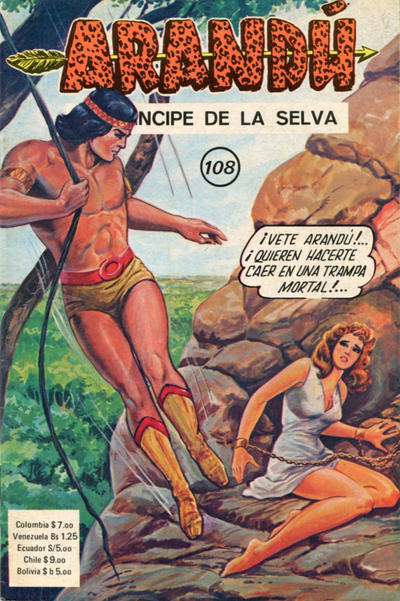 Cover for Arandú, El Príncipe de la Selva (Editora Cinco, 1977 series) #108