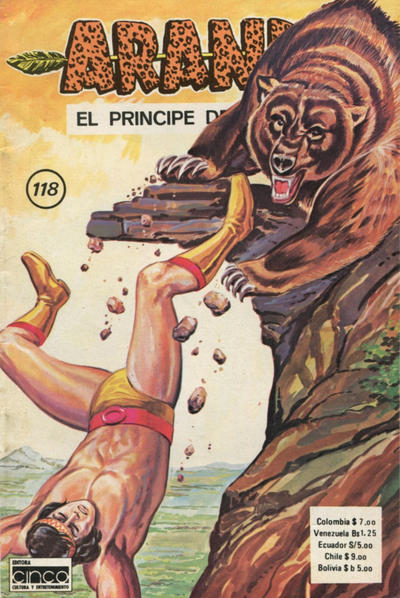 Cover for Arandú, El Príncipe de la Selva (Editora Cinco, 1977 series) #118