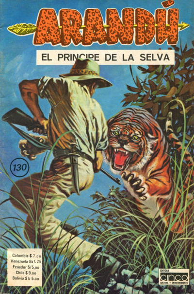 Cover for Arandú, El Príncipe de la Selva (Editora Cinco, 1977 series) #130