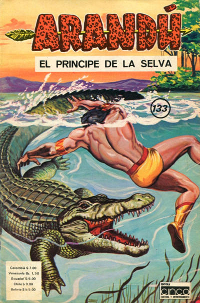 Cover for Arandú, El Príncipe de la Selva (Editora Cinco, 1977 series) #133