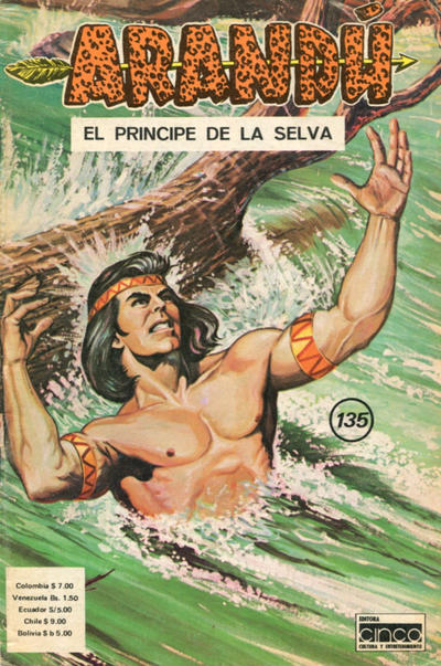 Cover for Arandú, El Príncipe de la Selva (Editora Cinco, 1977 series) #135