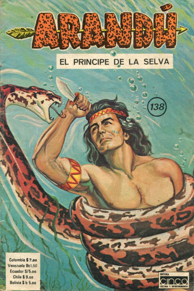 Cover for Arandú, El Príncipe de la Selva (Editora Cinco, 1977 series) #138