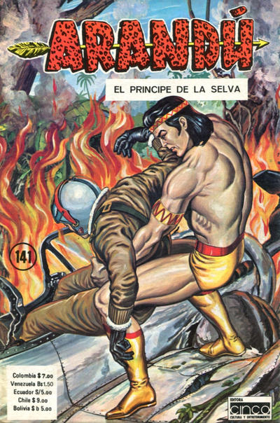 Cover for Arandú, El Príncipe de la Selva (Editora Cinco, 1977 series) #141