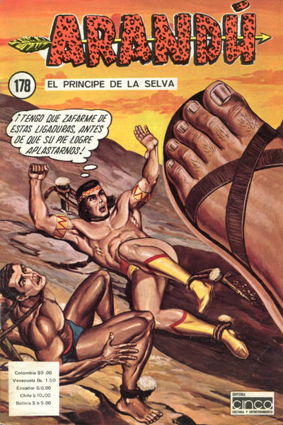 Cover for Arandú, El Príncipe de la Selva (Editora Cinco, 1977 series) #178