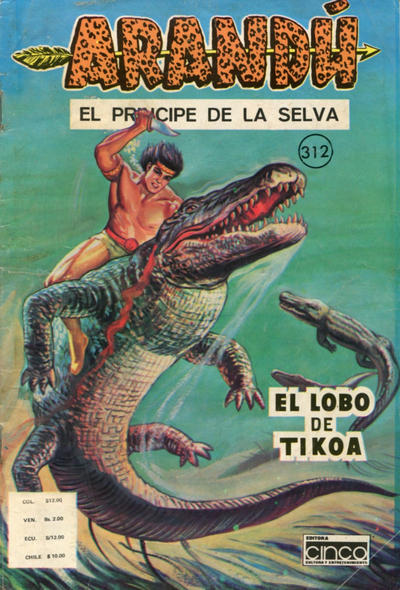 Cover for Arandú, El Príncipe de la Selva (Editora Cinco, 1977 series) #312