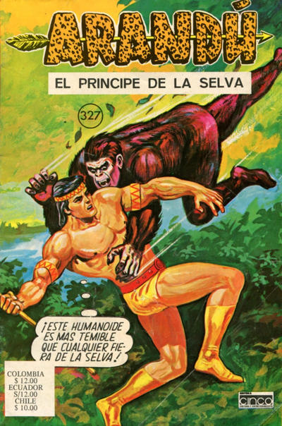 Cover for Arandú, El Príncipe de la Selva (Editora Cinco, 1977 series) #327