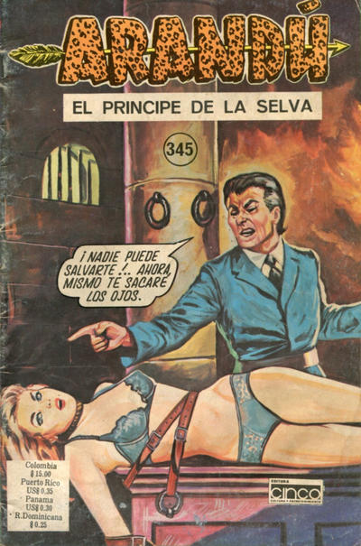 Cover for Arandú, El Príncipe de la Selva (Editora Cinco, 1977 series) #345