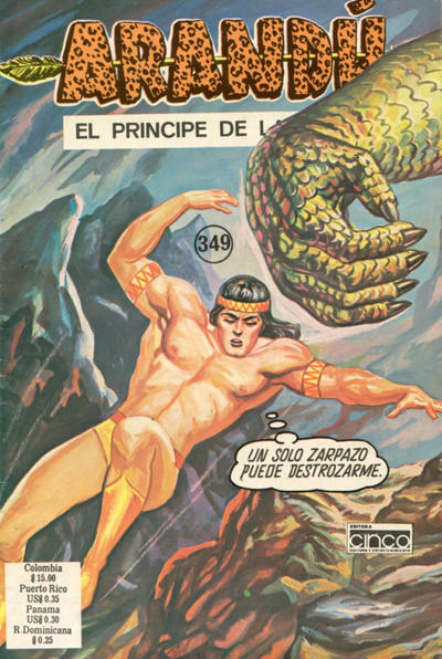 Cover for Arandú, El Príncipe de la Selva (Editora Cinco, 1977 series) #349