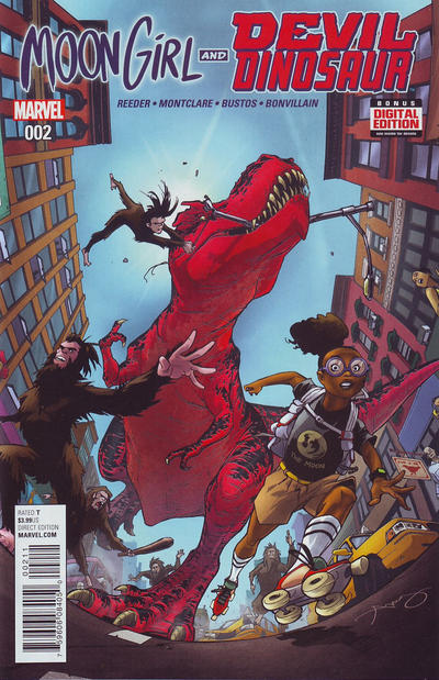 Cover for Moon Girl and Devil Dinosaur (Marvel, 2016 series) #2