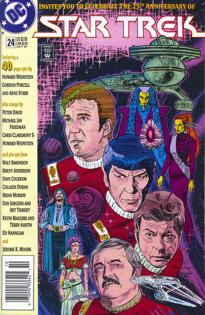 Cover for Star Trek (DC, 1989 series) #24 [Newsstand]