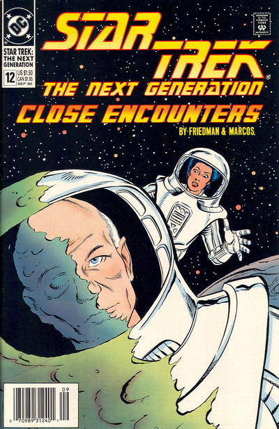 Cover for Star Trek: The Next Generation (DC, 1989 series) #12 [Newsstand]