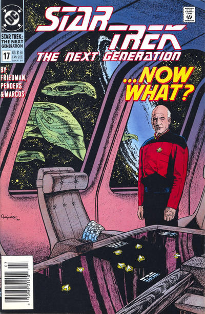Cover for Star Trek: The Next Generation (DC, 1989 series) #17 [Newsstand]