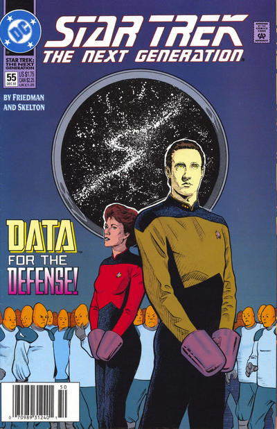 Cover for Star Trek: The Next Generation (DC, 1989 series) #55 [Newsstand]
