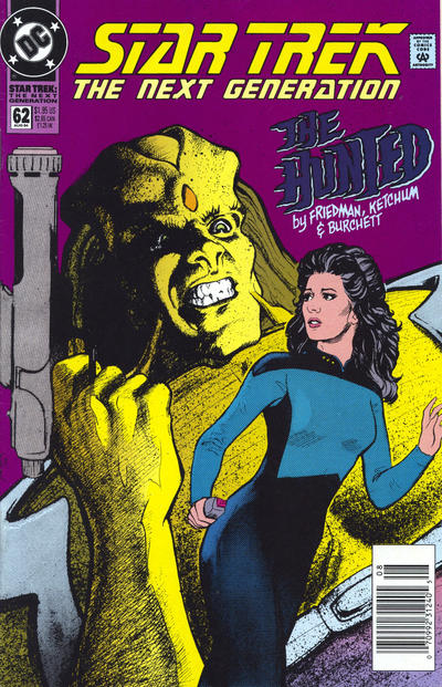 Cover for Star Trek: The Next Generation (DC, 1989 series) #62 [Newsstand]