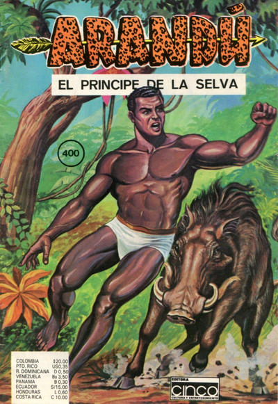 Cover for Arandú, El Príncipe de la Selva (Editora Cinco, 1977 series) #400