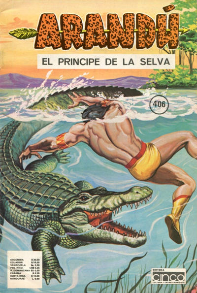 Cover for Arandú, El Príncipe de la Selva (Editora Cinco, 1977 series) #406