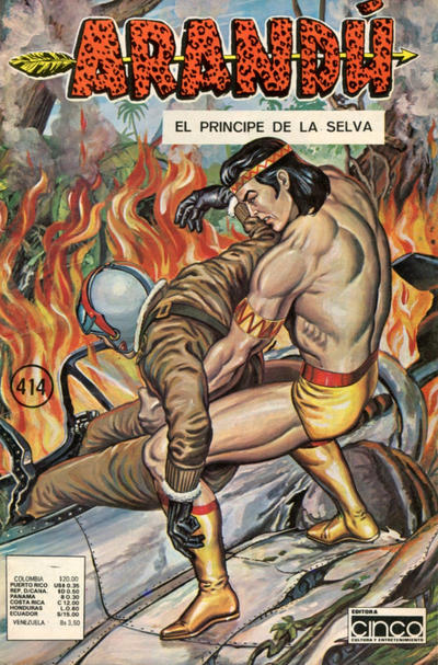 Cover for Arandú, El Príncipe de la Selva (Editora Cinco, 1977 series) #414