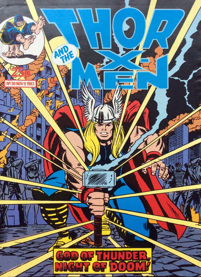 Cover for Thor and the X-Men (Marvel UK, 1983 series) #30