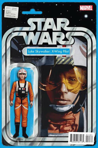 Cover for Star Wars (Marvel, 2015 series) #11 [John Tyler Christopher Action Figure Variant (Luke Skywalker; X-Wing Pilot Gear)]