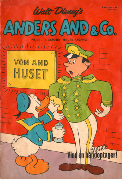 Cover for Anders And & Co. (Egmont, 1949 series) #41/1966