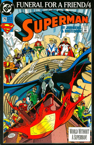 Cover for Superman (DC, 1987 series) #76 [Direct]