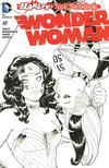 Cover for Wonder Woman (DC, 2011 series) #47 [Harley Quinn Little Black Book Amanda Conner Black and White Cover]