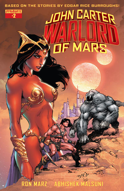 Cover for John Carter, Warlord of Mars (Dynamite Entertainment, 2014 series) #2 [Cover A - Ed Benes]