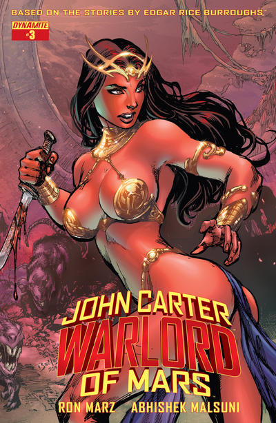 Cover for John Carter, Warlord of Mars (Dynamite Entertainment, 2014 series) #3 [Cover A - Ed Benes]
