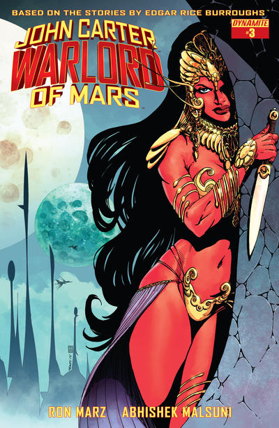 Cover for John Carter, Warlord of Mars (Dynamite Entertainment, 2014 series) #3 [Cover B - Bart Sears Variant]