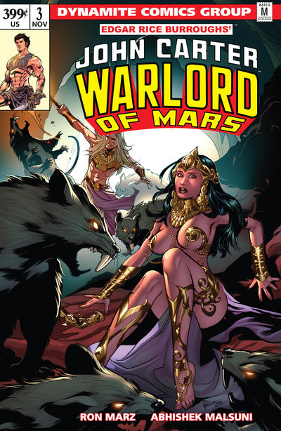 Cover for John Carter, Warlord of Mars (Dynamite Entertainment, 2014 series) #3 [Cover C - Emanuela Lupacchino Variant]