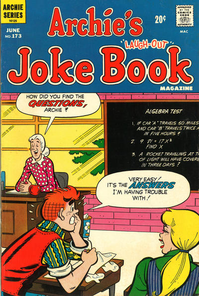 Cover for Archie's Joke Book Magazine (Archie, 1953 series) #173