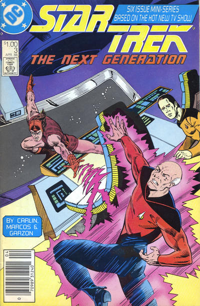 Cover for Star Trek: The Next Generation (DC, 1988 series) #3 [Newsstand]