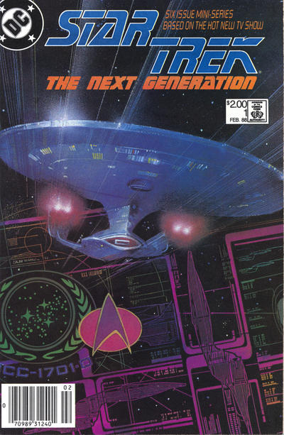Cover for Star Trek: The Next Generation (DC, 1988 series) #1 [Canadian]