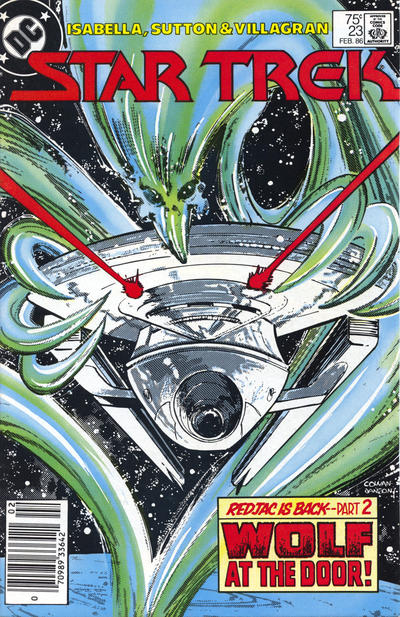 Cover for Star Trek (DC, 1984 series) #23 [Newsstand]