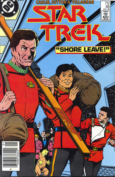 Cover for Star Trek (DC, 1984 series) #46 [Newsstand]