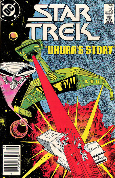 Cover for Star Trek (DC, 1984 series) #30 [Newsstand]