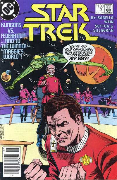 Cover for Star Trek (DC, 1984 series) #31 [Canadian]
