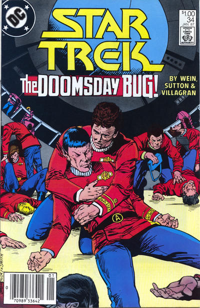 Cover for Star Trek (DC, 1984 series) #34 [Canadian]