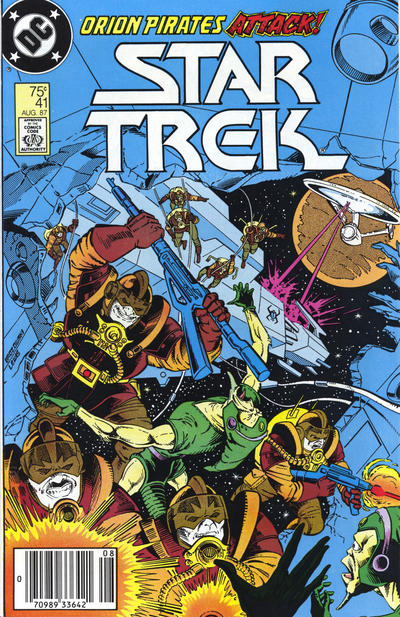 Cover for Star Trek (DC, 1984 series) #41 [Newsstand]