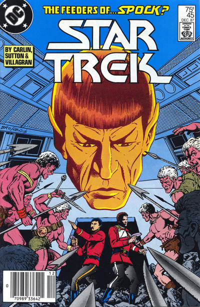 Cover for Star Trek (DC, 1984 series) #45 [Newsstand]