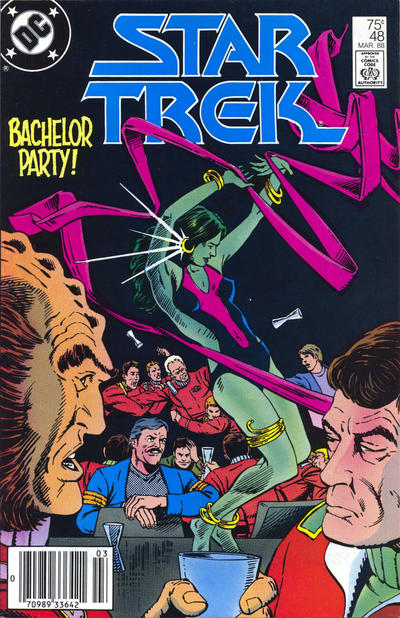 Cover for Star Trek (DC, 1984 series) #48 [Newsstand]