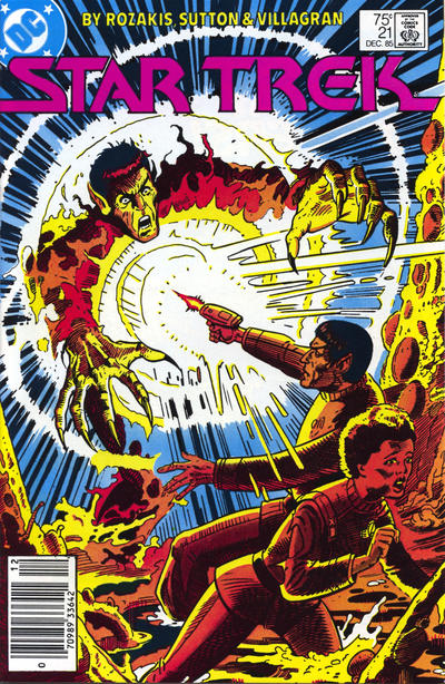 Cover for Star Trek (DC, 1984 series) #21 [Newsstand]