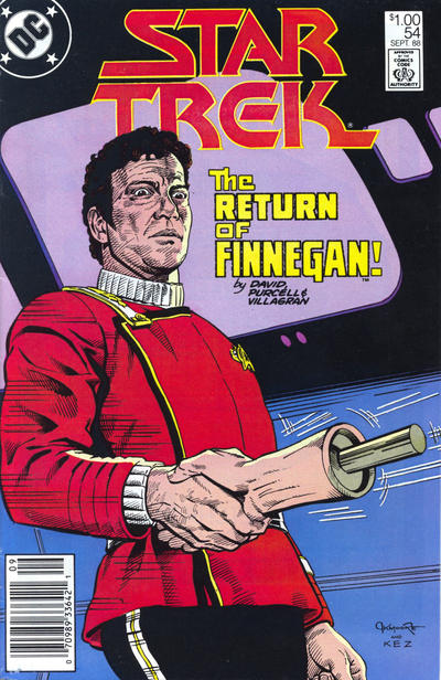 Cover for Star Trek (DC, 1984 series) #54 [Newsstand]